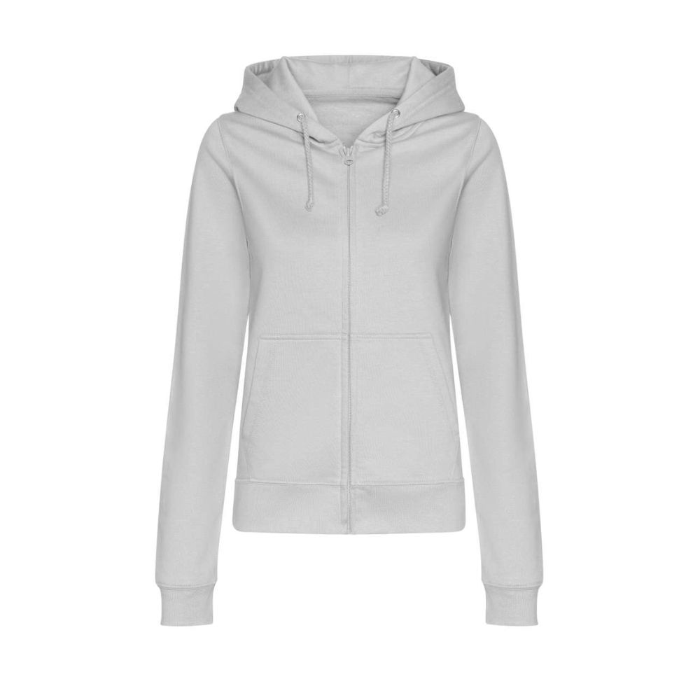 Majica s kapuljačom i zipom JUST HOOD AWDis 280g, siva (heather grey) M